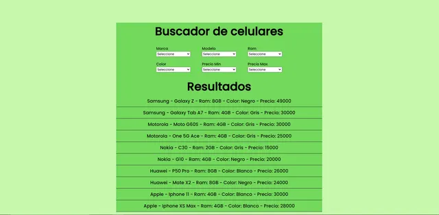 Captura del proyecto Cell Phone Finder